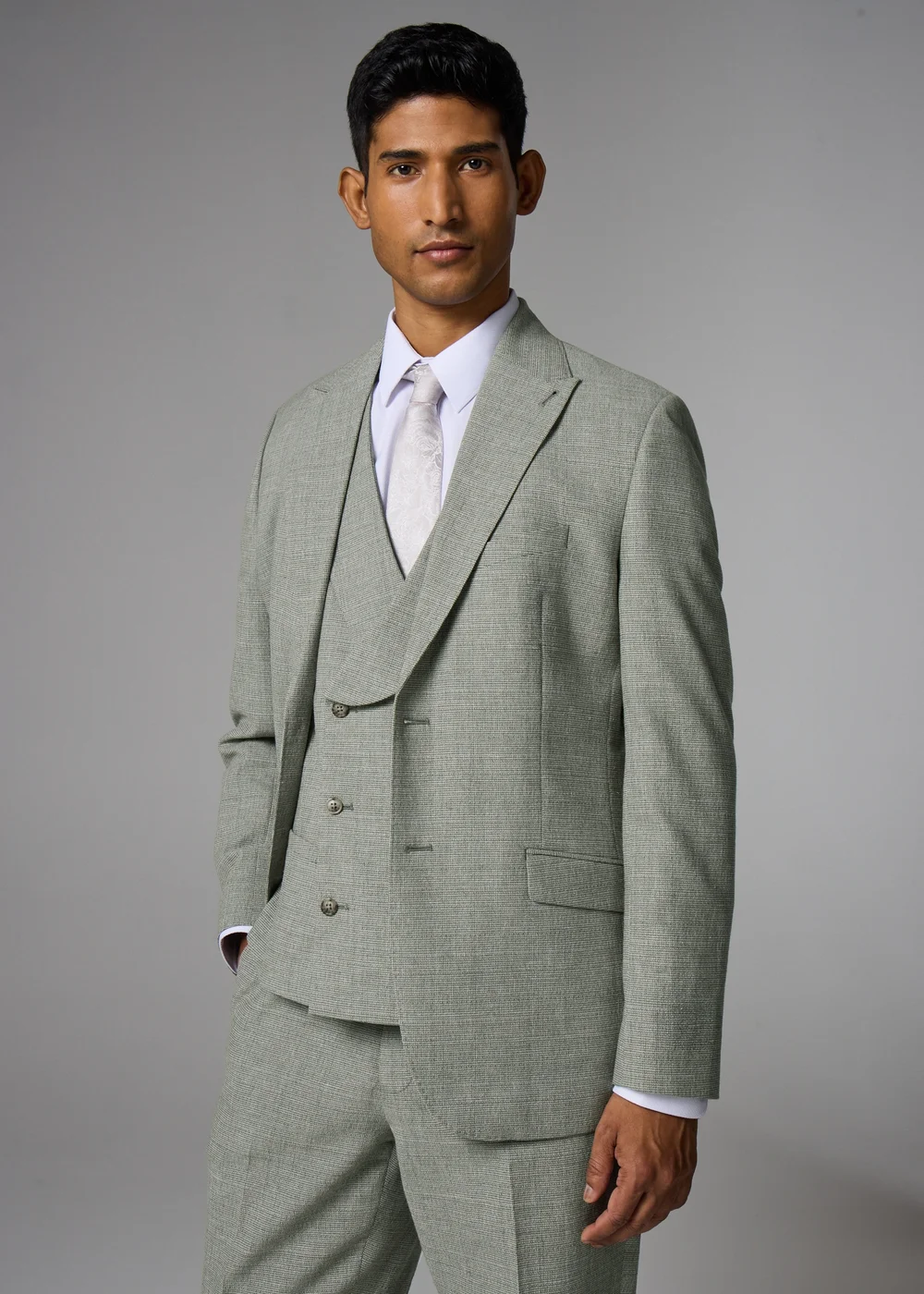 Taylor & Wright Eden Italian Green Tailored Suit Jacket - 38 S Image 1