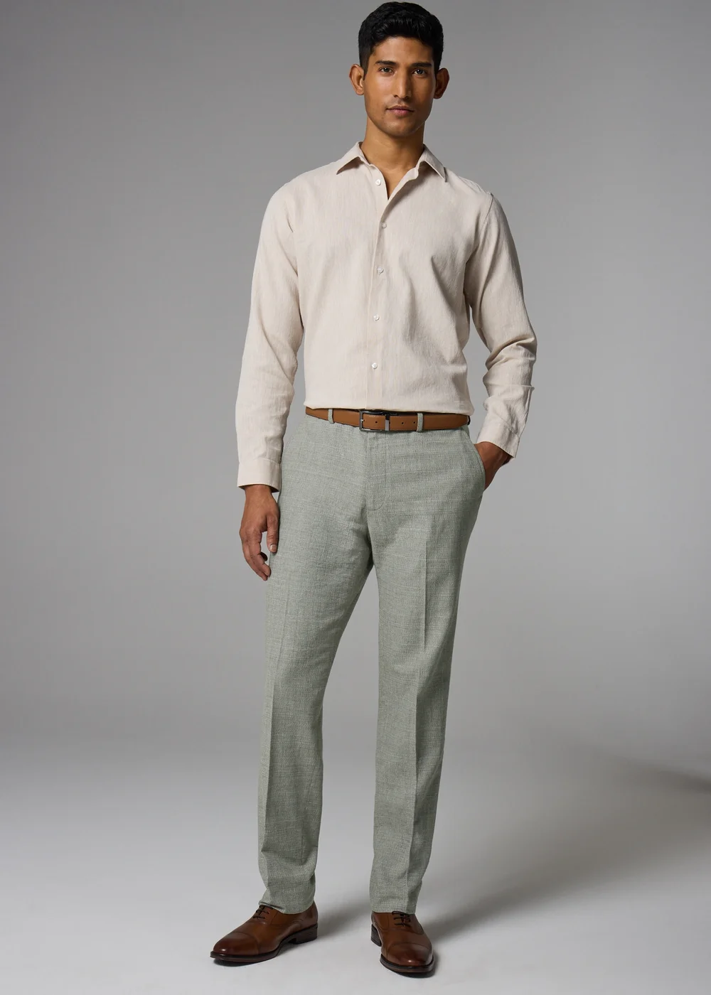 Taylor & Wright Eden Italian Green Tailored Fit Suit Trousers - 32 Waist 29 Leg Image 3