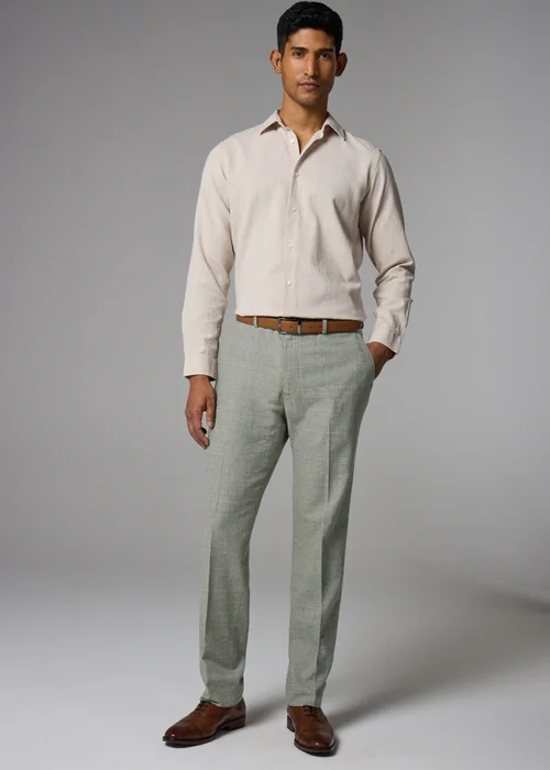 Taylor & Wright Eden Italian Green Tailored Fit Suit Trousers - 32 Waist 29 Leg Image 3