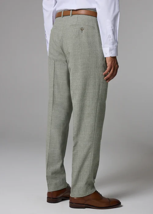 Taylor & Wright Eden Italian Green Tailored Fit Suit Trousers - 32 Waist 29 Leg Image 4