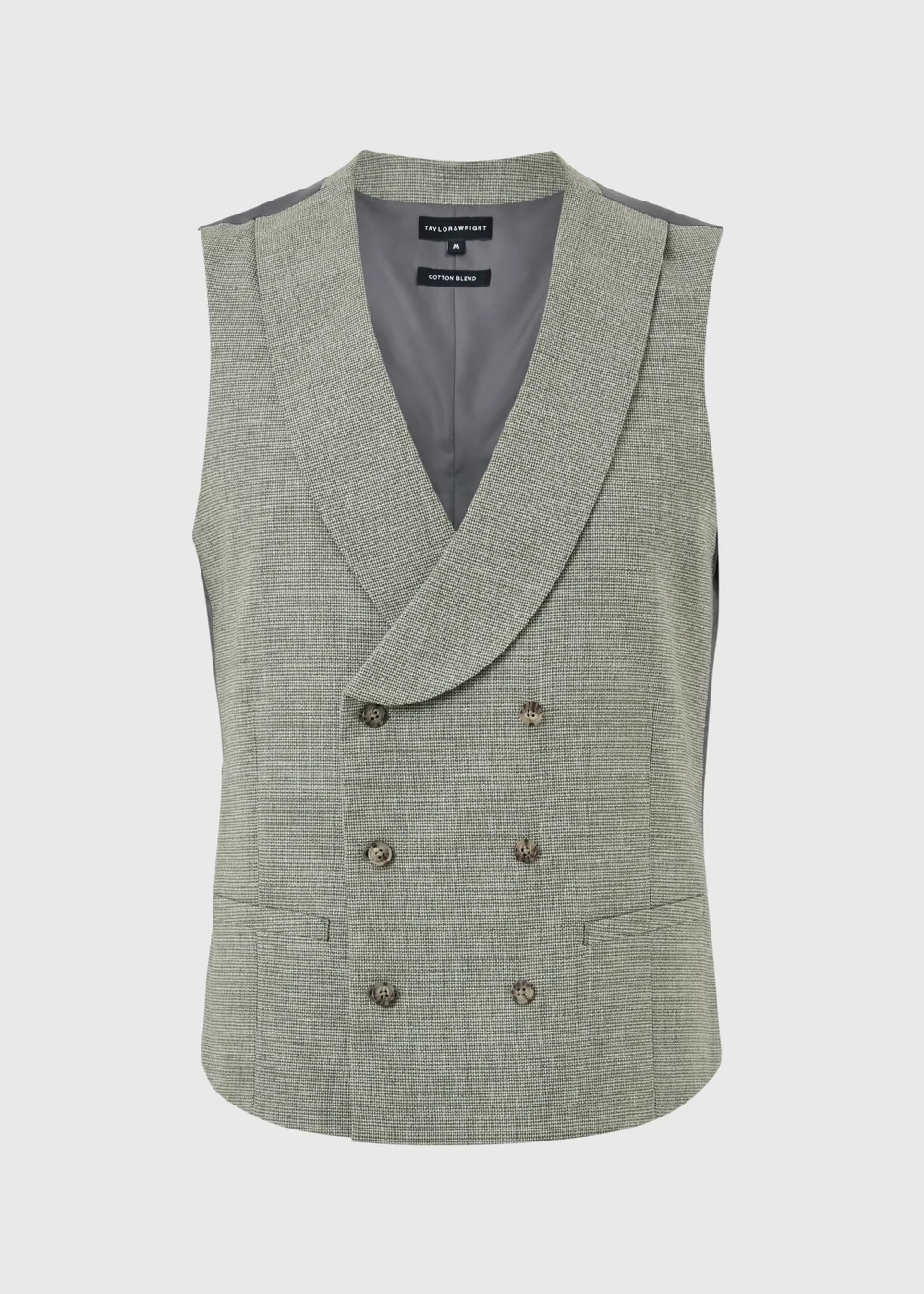 Taylor & Wright Eden Italian Green Suit Waistcoat - S Image 4