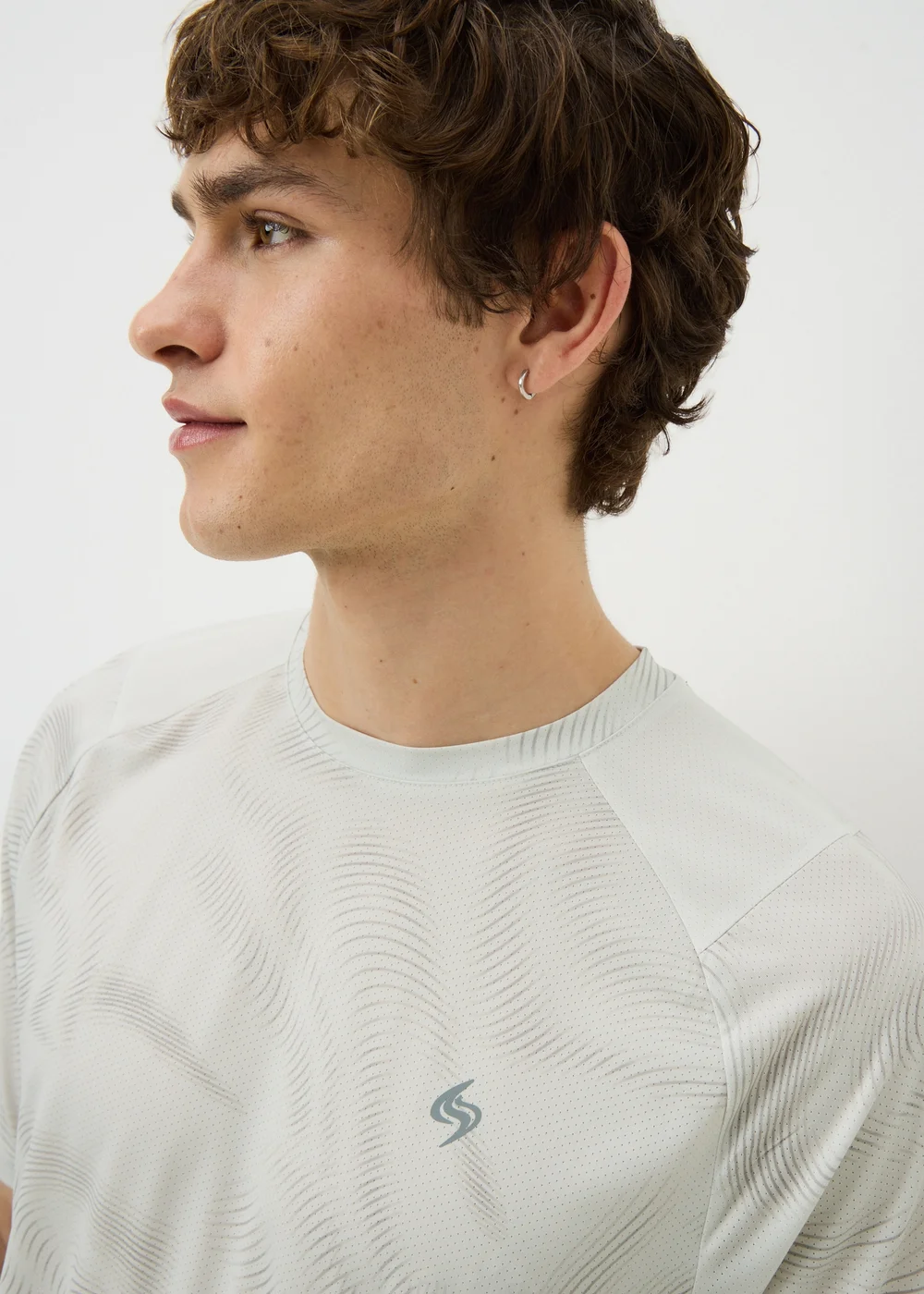 Souluxe Cream Swirl Sports T-Shirt - XL Image 2