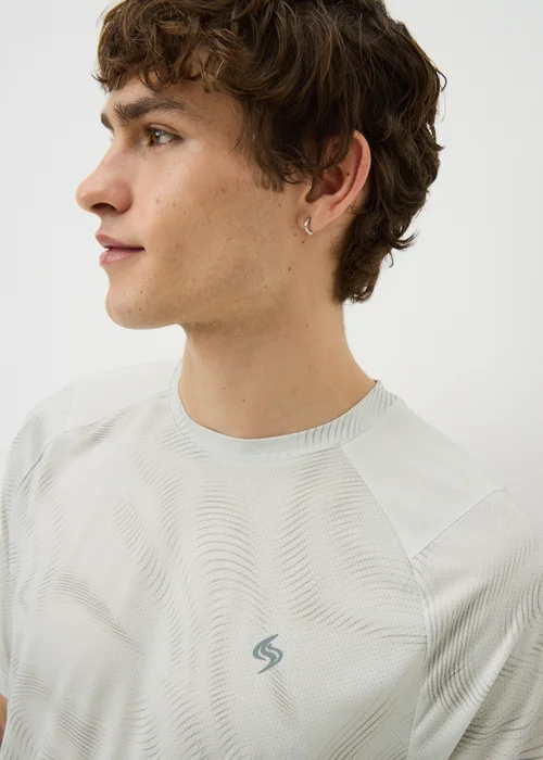 Souluxe Cream Swirl Sports T-Shirt - XL Image 2