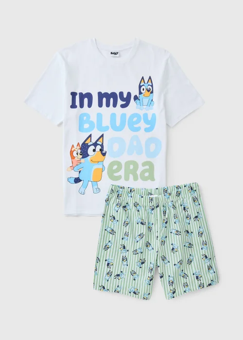 Bluey White Dad Short Matching Family Pyjama Set - Extra small Image 3