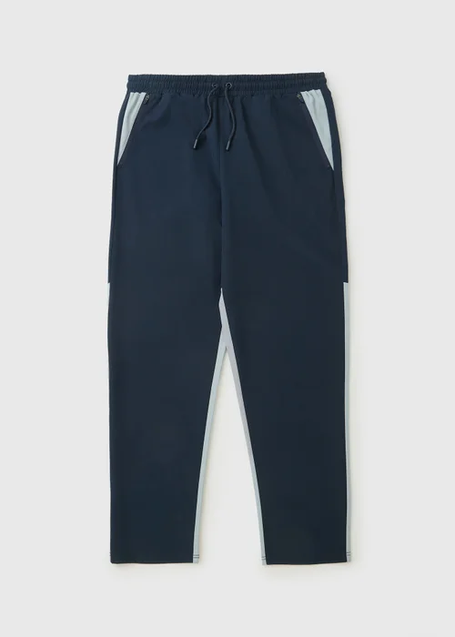 Souluxe Navy Woven Panel Co Ord Jogging Bottoms - XS Image 4