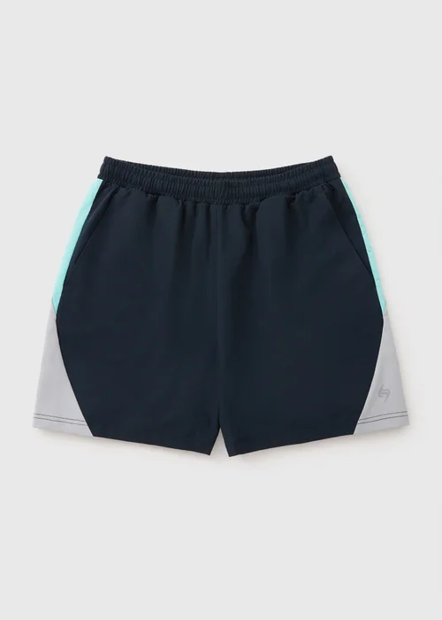 Souluxe Navy Woven Panel Co Ord Shorts - Extra small Image 4