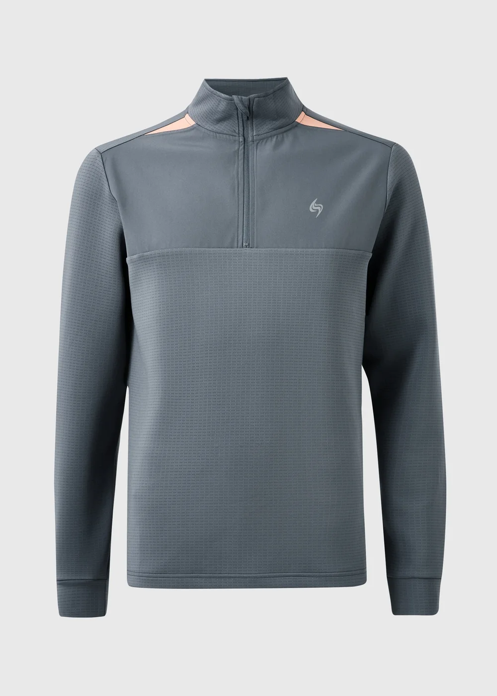 Souluxe Grey Panel Co Ord Half Zip Fleece - XS Image 4