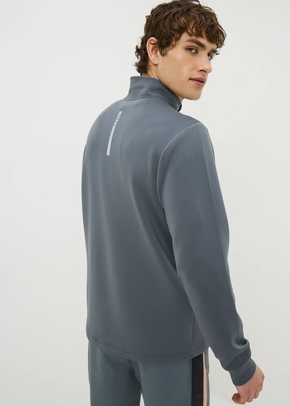 Souluxe Grey Panel Co Ord Half Zip Fleece - XS Image 3
