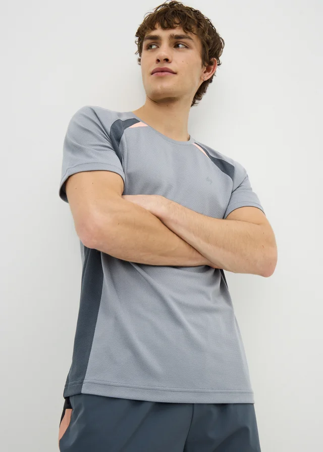 Souluxe Grey Panel Co Ord T-Shirt