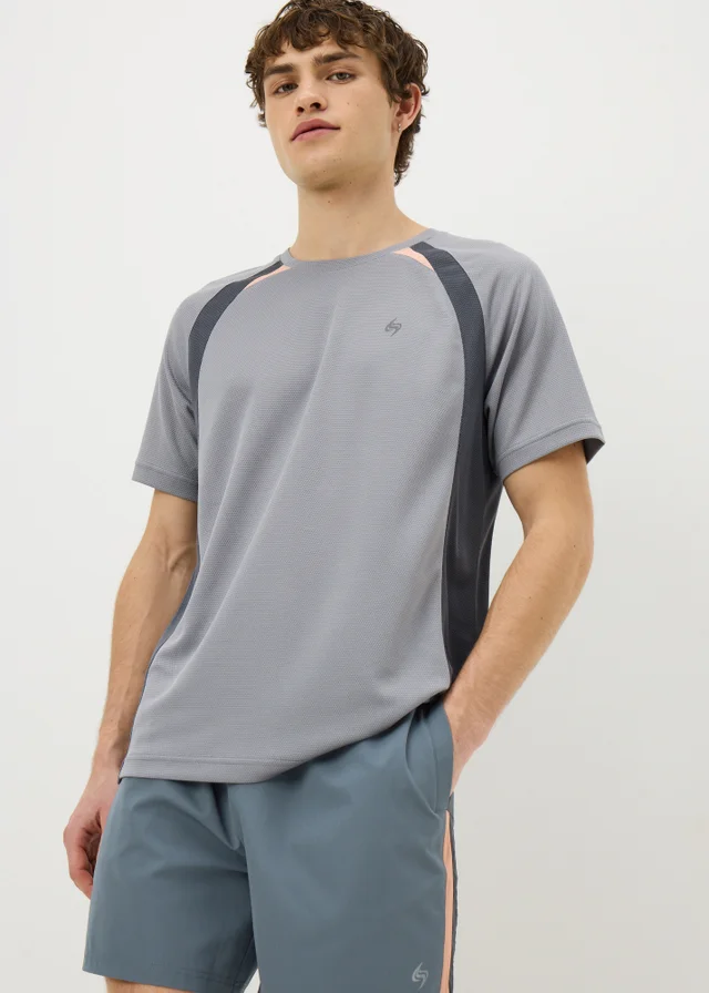 Souluxe Grey Panel Co Ord Shorts