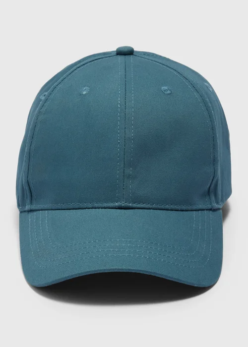 Teal Cotton Cap - One Size Image 1