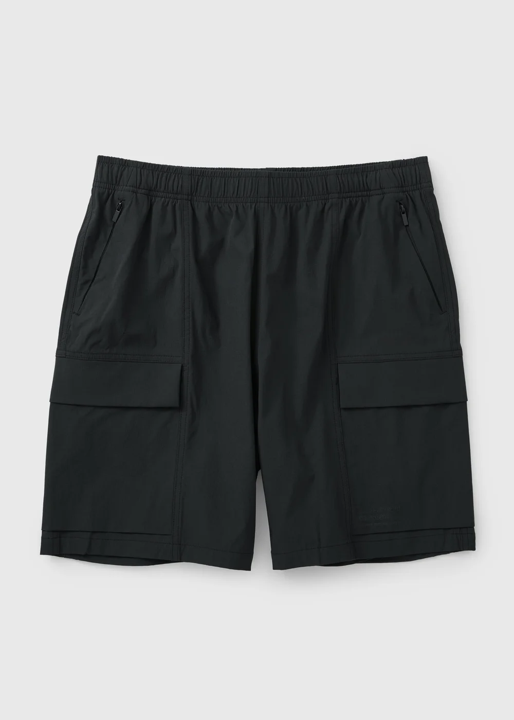 Black Ripstop Tech Cargo Shorts - Small Image 1