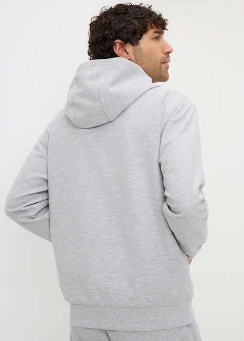 Grey Textured Zip Up Co Ord Hoodie - S Image 3