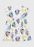 Disney Girls White Minnie & Daisy Crinkle Dress (1-7yrs) - 1 to 1 half years Image 1
