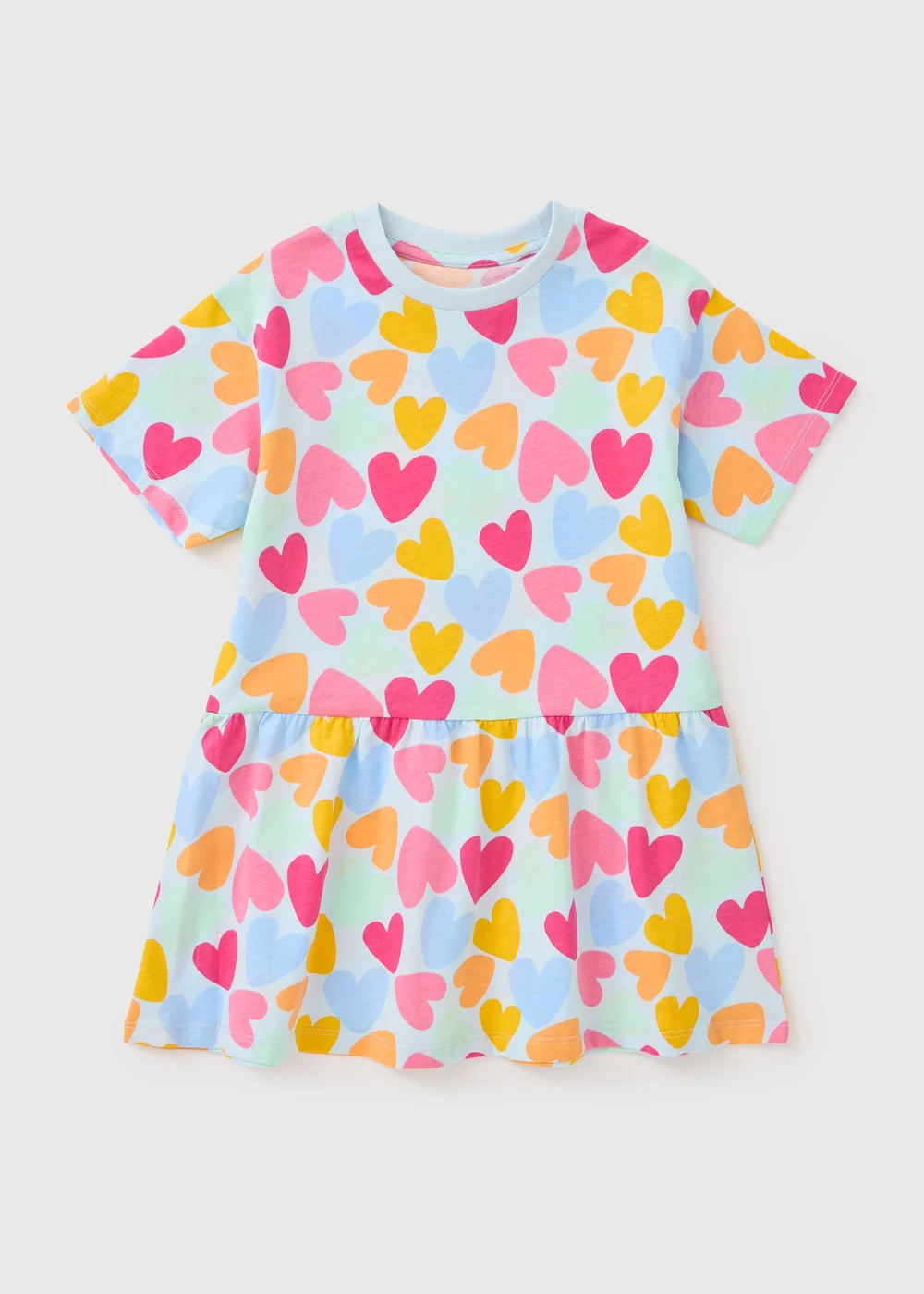 Girls Blue Heart Dress (1-7yrs) - 2-3 Yrs Image 1