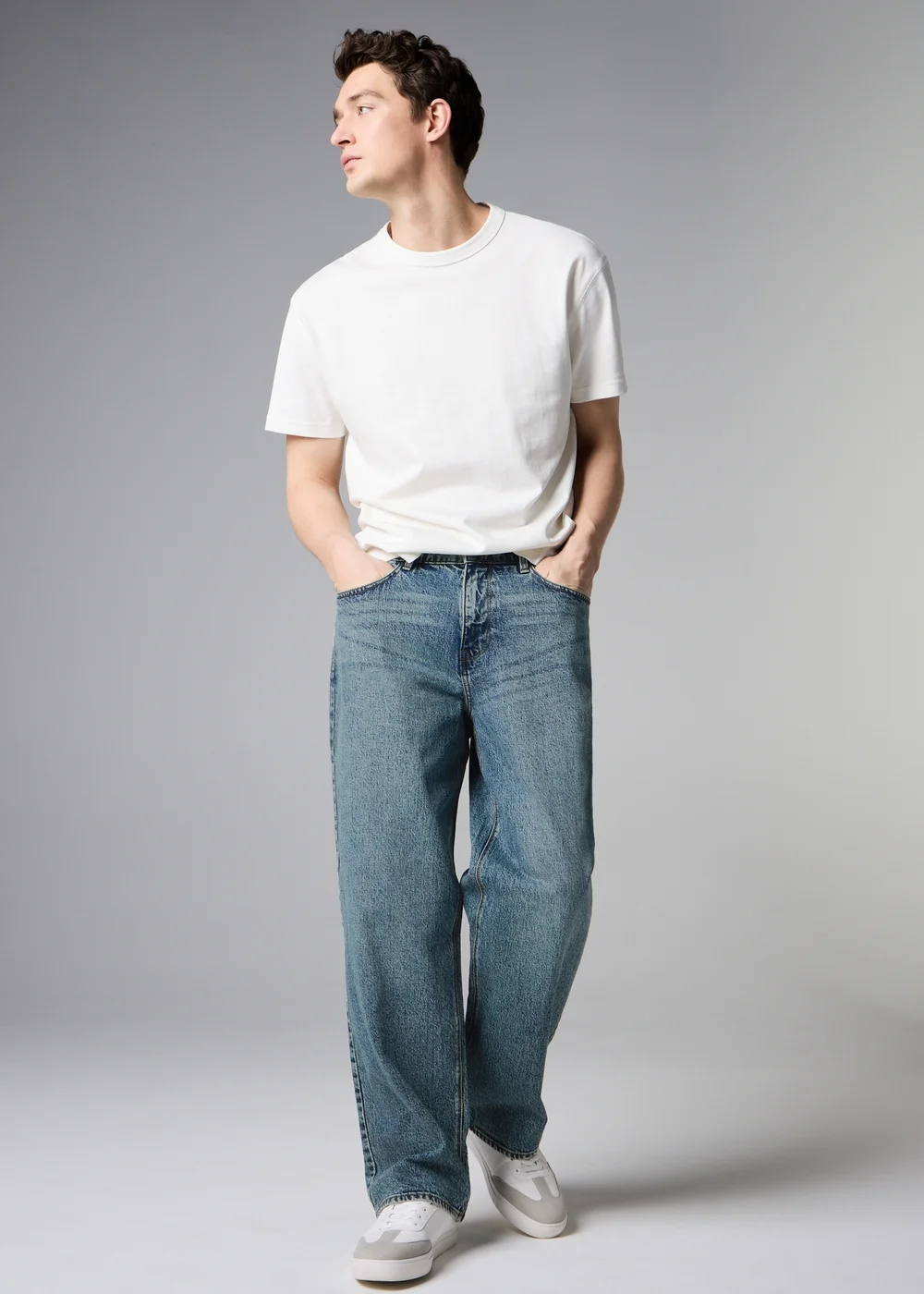Green Wash Loose Fit Jeans - 30 S Image 1