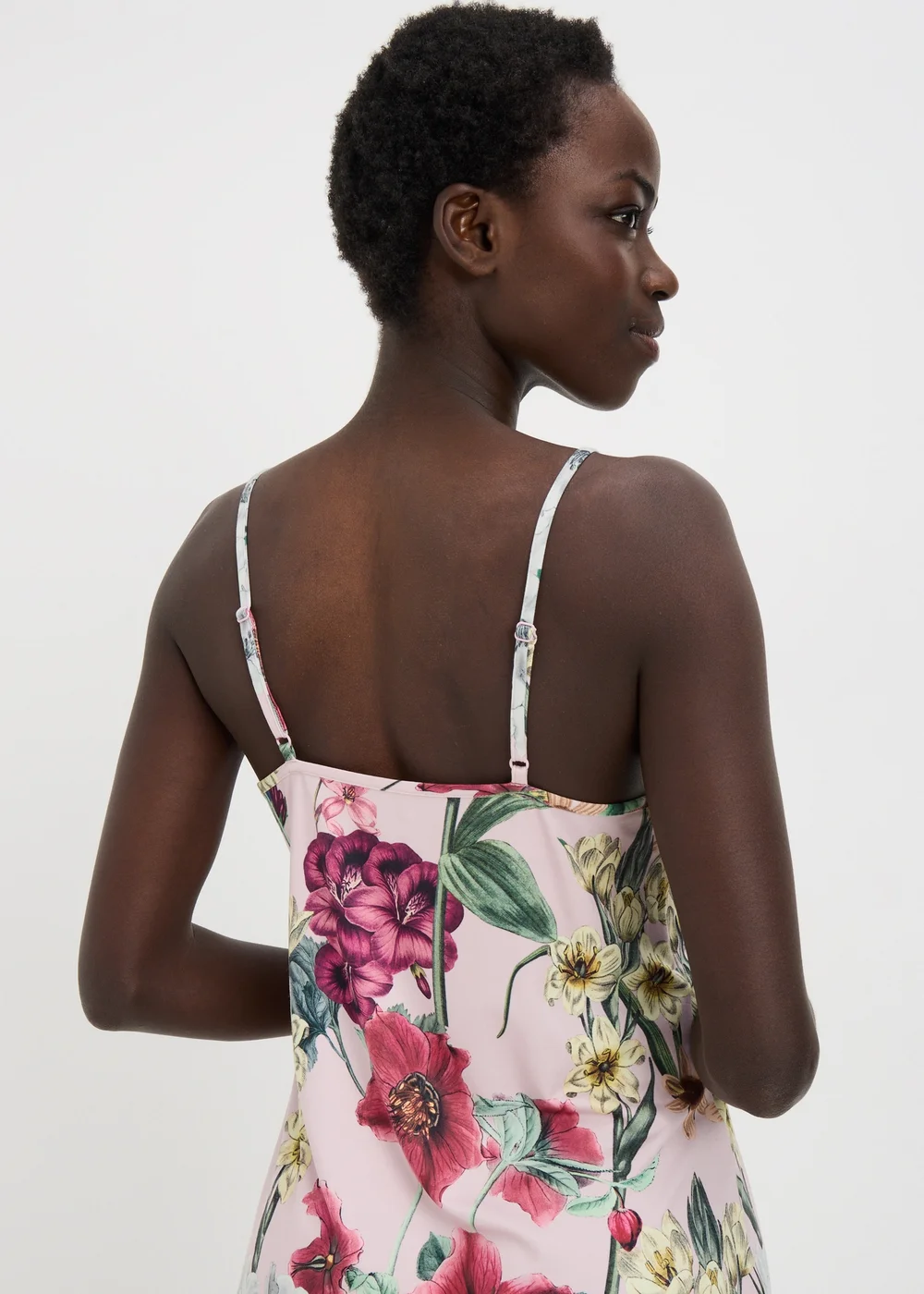Pink Floral Chemise Nightie - Extra small Image 2