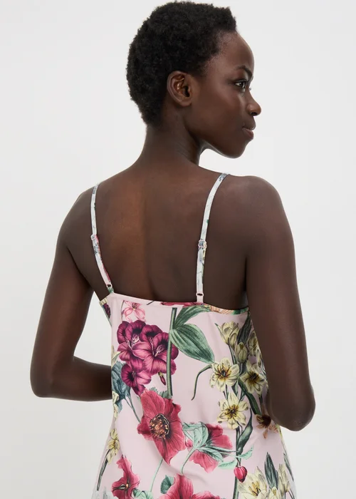 Pink Floral Chemise Nightie - Extra small Image 2