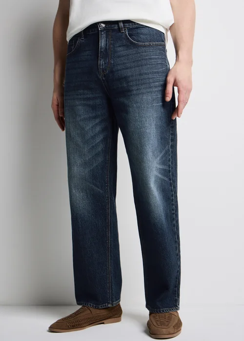 Dark Wash Loose Fit Jeans - 30 R Image 3
