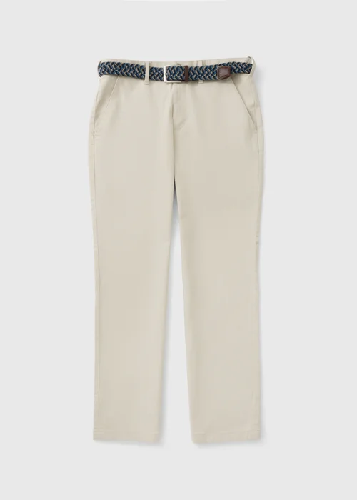 Lincoln Bone Belted Regular Fit Chinos - 32 Waist Regular Image 4