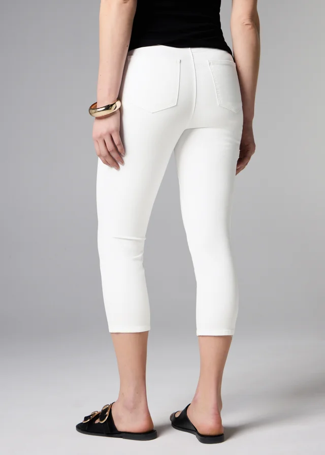 Rosie White Cropped Jeggings