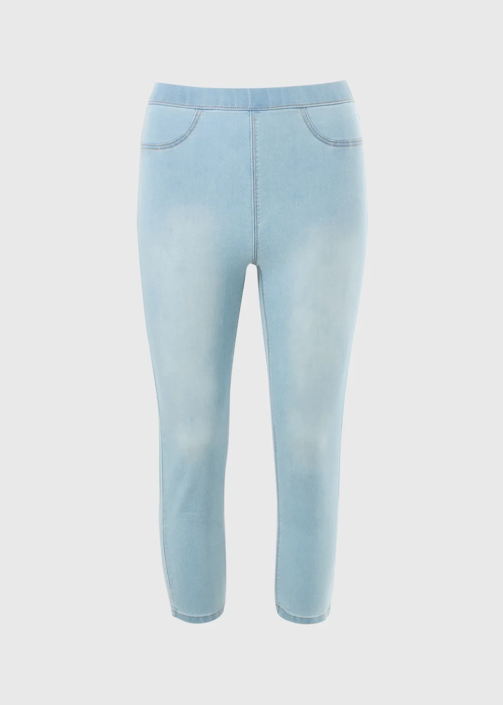 Rosie Light Wash Cropped Jeggings - Size 8 Image 3