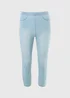 Rosie Light Wash Cropped Jeggings - Size 8 Image 3