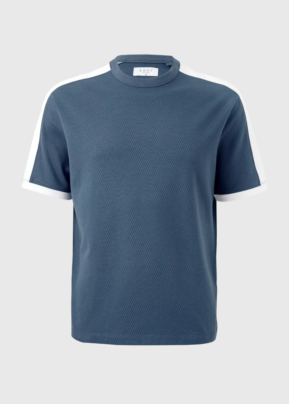Blue Textured Co Ord T-Shirt - 2XL Image 3