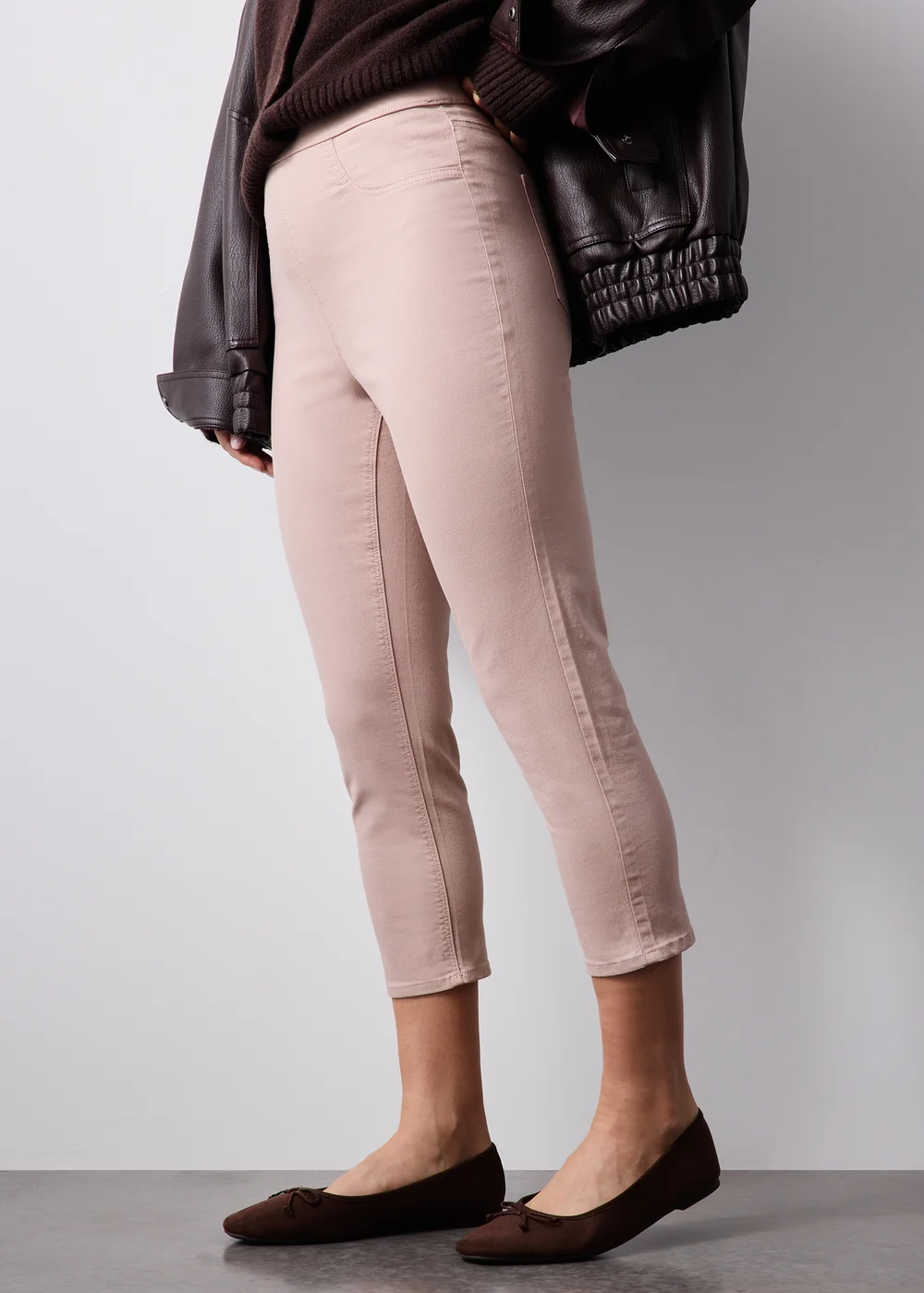 Pink Rosie Stretch Cropped Jeggings - 12 Image 4