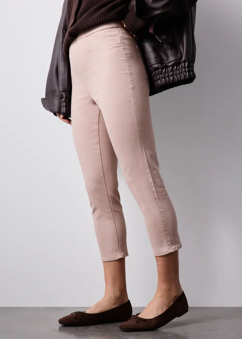 Pink Rosie Stretch Cropped Jeggings - 12 Image 4