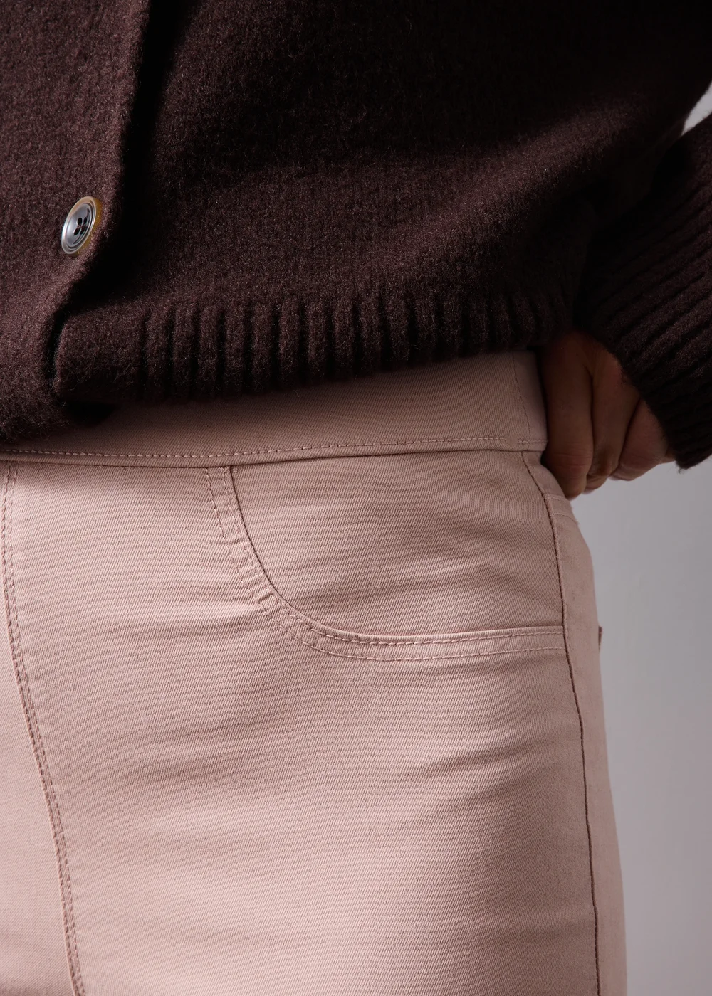 Pink Rosie Stretch Cropped Jeggings - 12 Image 3