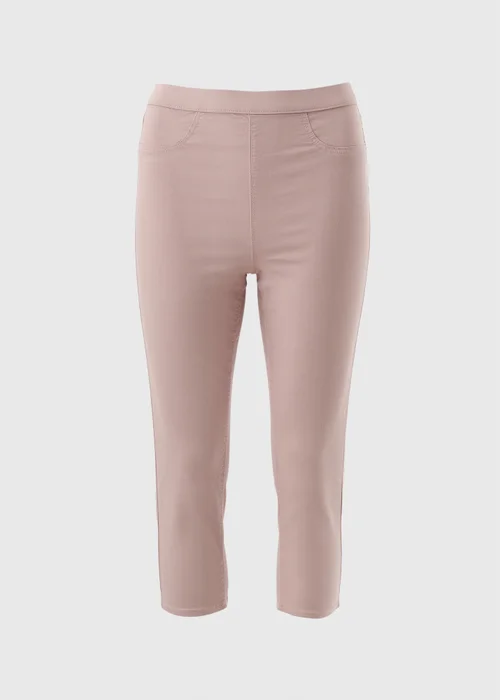 Pink Rosie Stretch Cropped Jeggings - 12 Image 5