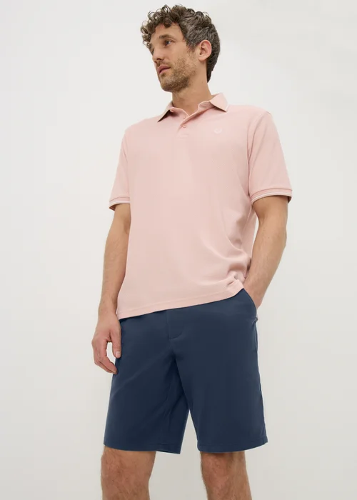 Lincoln Navy Belted Chino Shorts - 34 Image 3