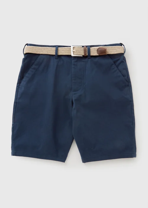 Lincoln Navy Belted Chino Shorts - 34 Image 4