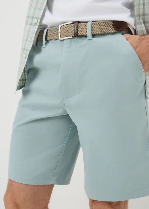 Lincoln Sage Green Belted Chino Shorts - 42 Image 1