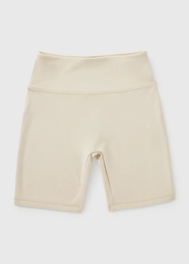Girls Cream Soft Touch Cycling Shorts (7-15yrs)