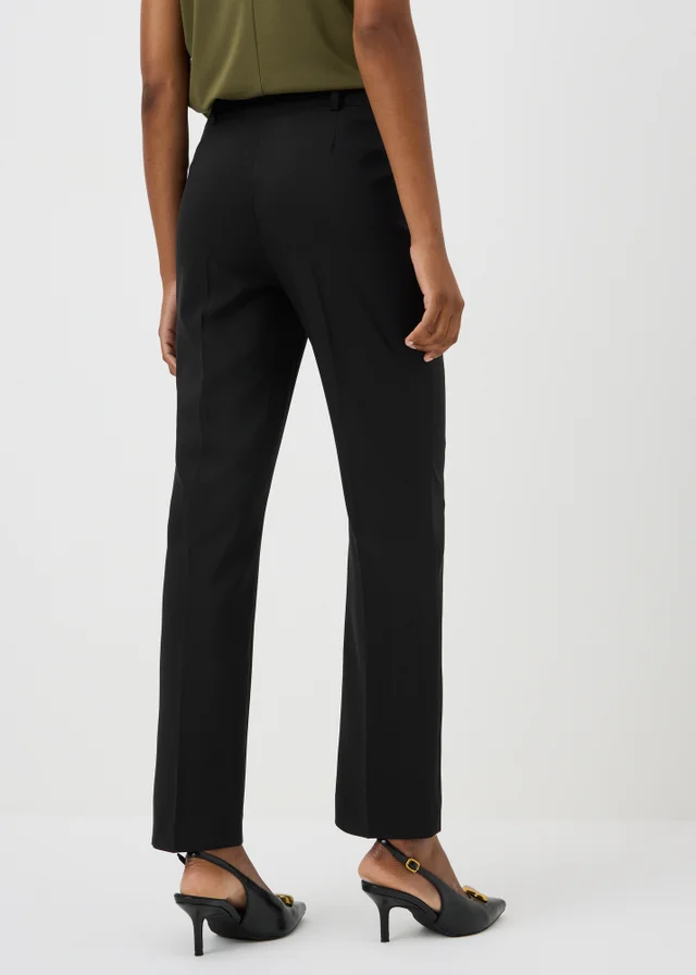 Petite Black Straight Leg Trousers