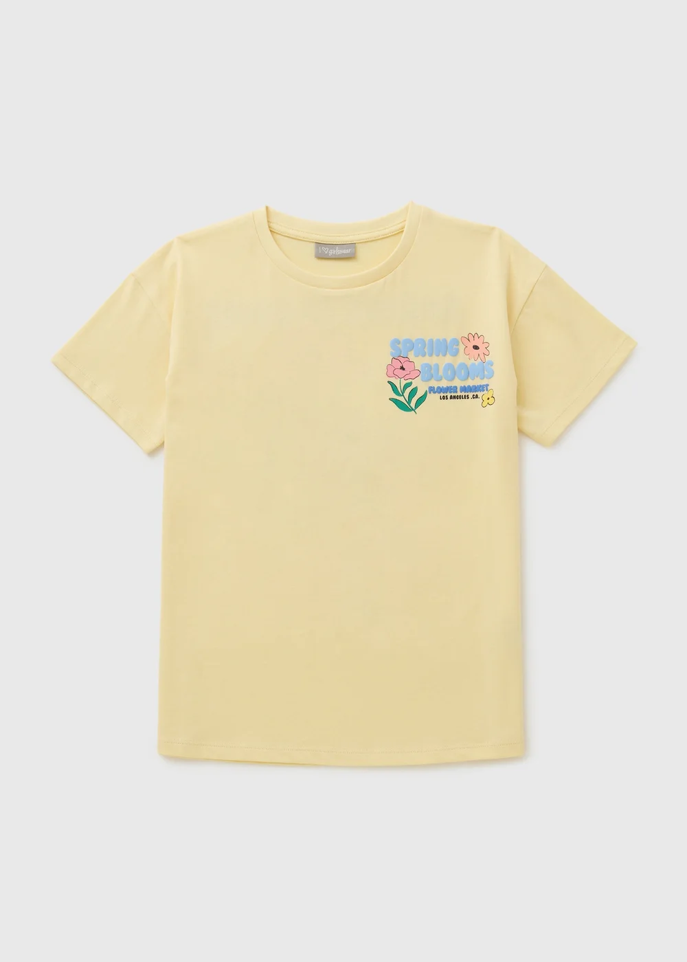 Girls Yellow Spring Blooms T-Shirt (7-15yrs) - 7 Yrs Image 1