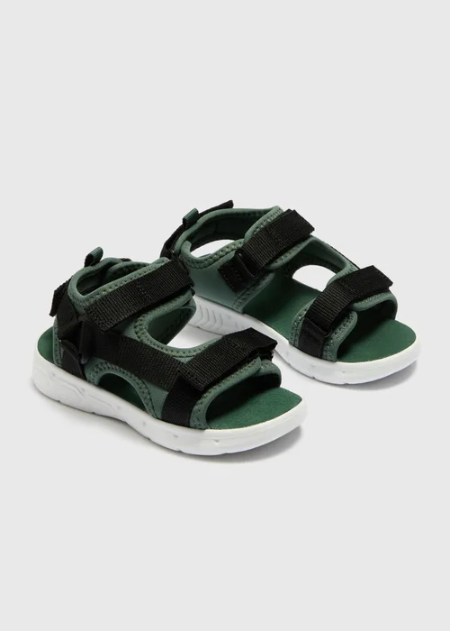 Boys Khaki Trekker Sandals (Younger 4-12) - 4 Infant Image 1