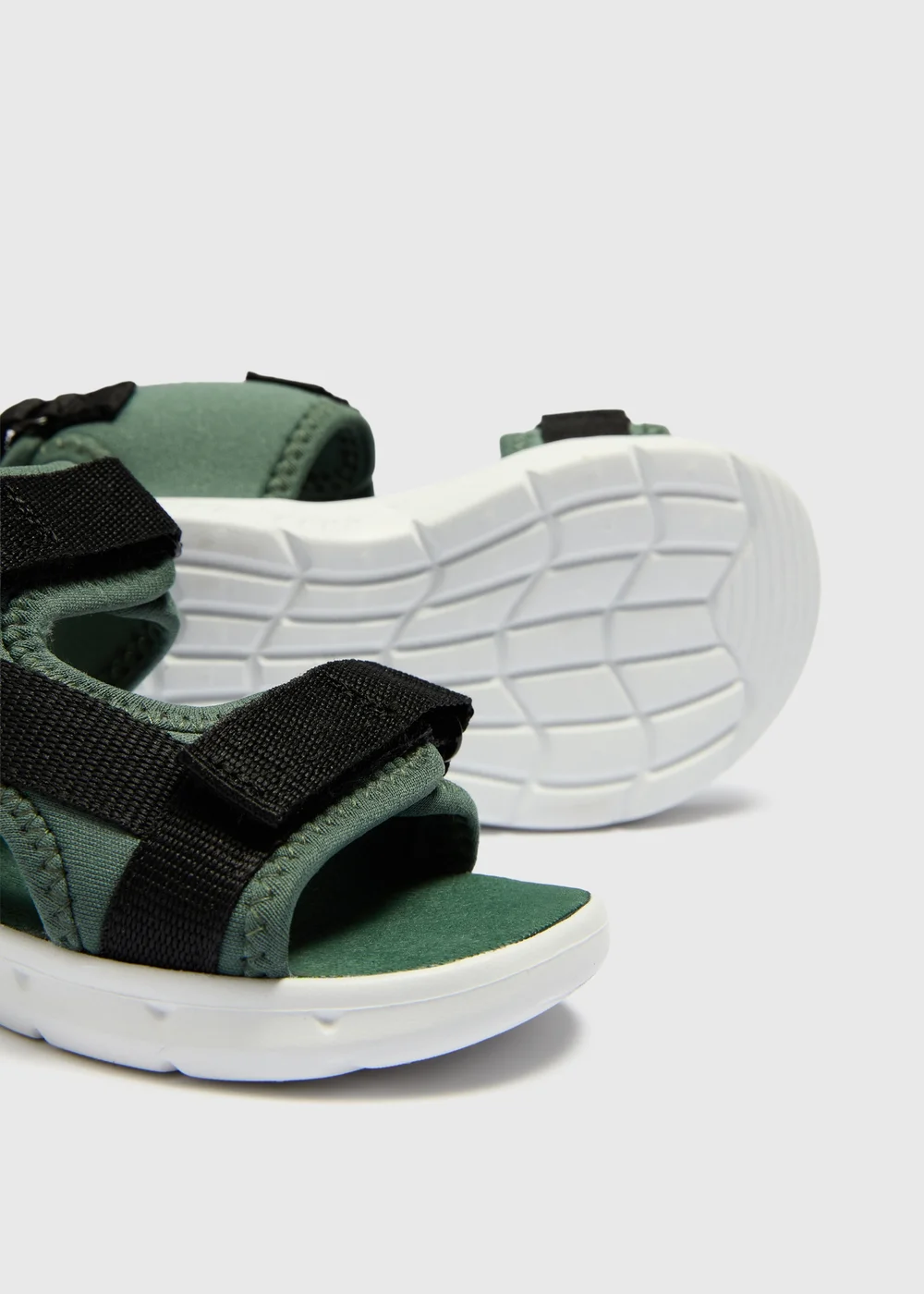 Boys Khaki Trekker Sandals (Younger 4-12) - 4 Infant Image 2