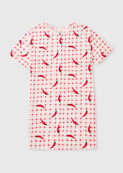 Red Chilli T-Shirt Nightie - Extra small Image 3
