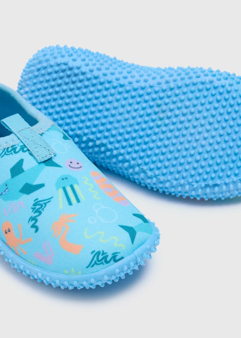 Kids Blue Sealife Swim Shoes (Younger 4-12) - 12 Yrs Image 2