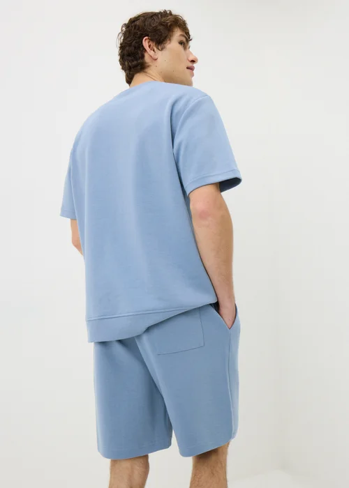 Blue Elevated Co Ord Jogger Shorts - XS Image 3