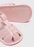 Baby Pink Butterfly Sandals (Newborn-18mths) - Age 0 - 3 Months Image 2