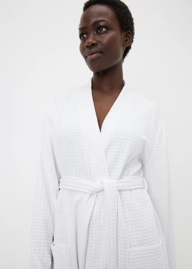 White Waffle Dressing Gown