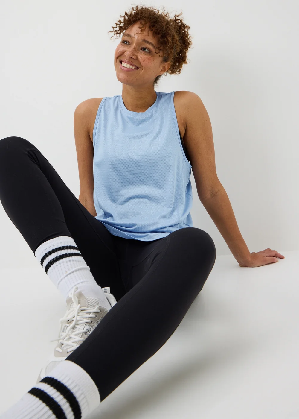 Souluxe Light Blue Sports Vest Top - L Image 1