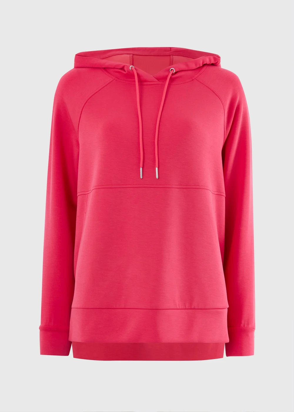 Souluxe Coral Sand Wash Longline Hoodie - L Image 4