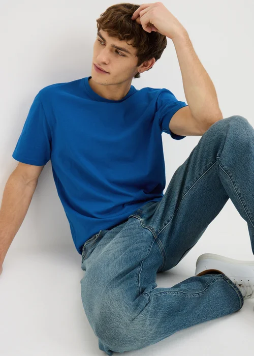 Blue Essential Crew Neck T-Shirt - XS Image 1