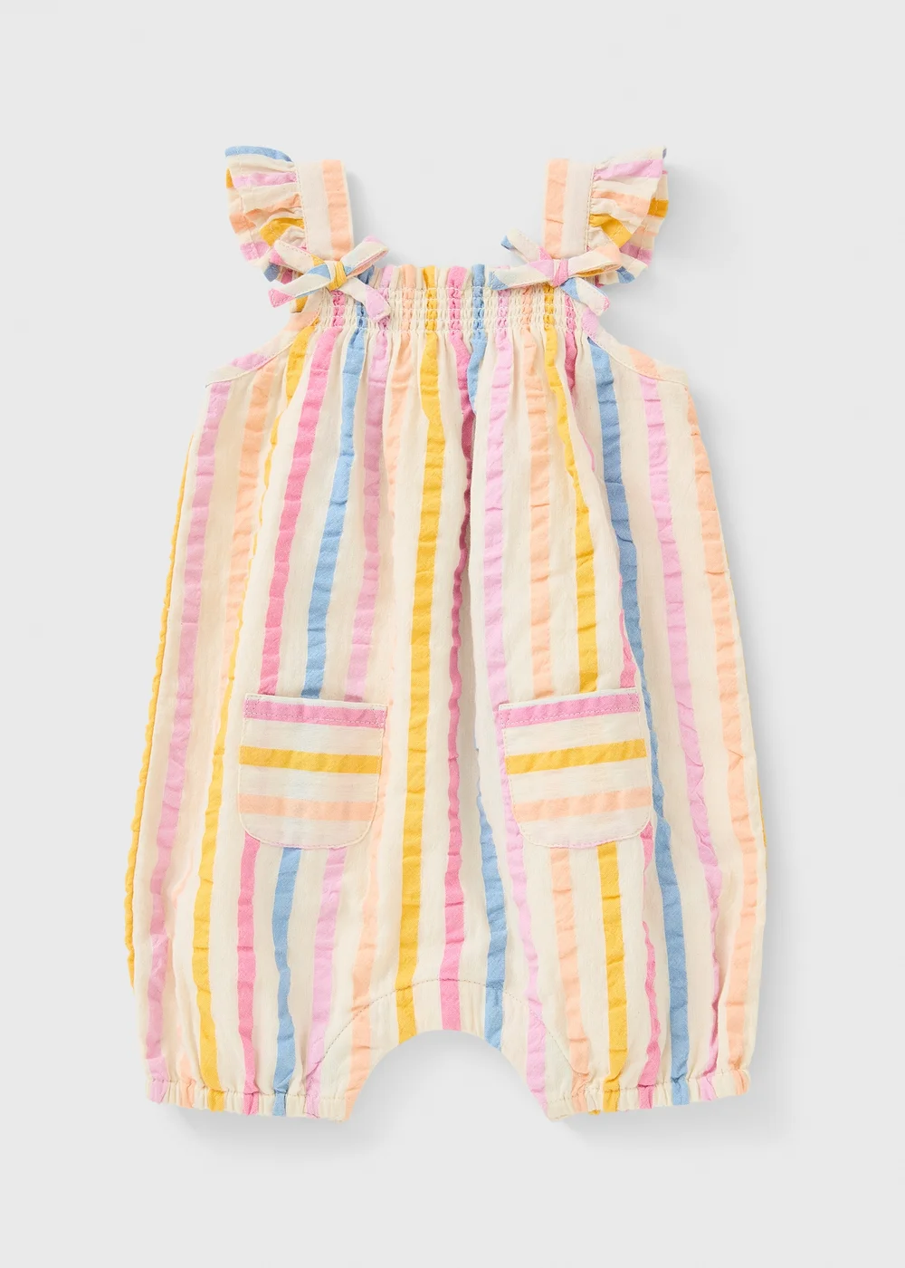 Baby Multicolour Stripe Textured Romper (Newborn-23mths) - 0-3 months Image 1