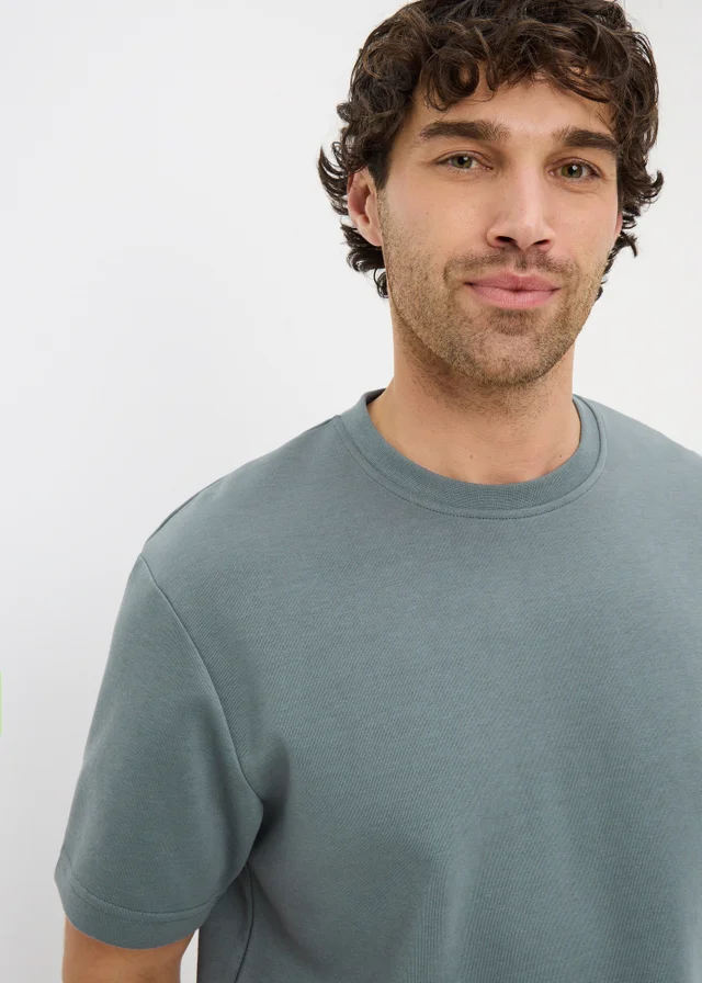 Storm Blue Elevated Co Ord T-Shirt